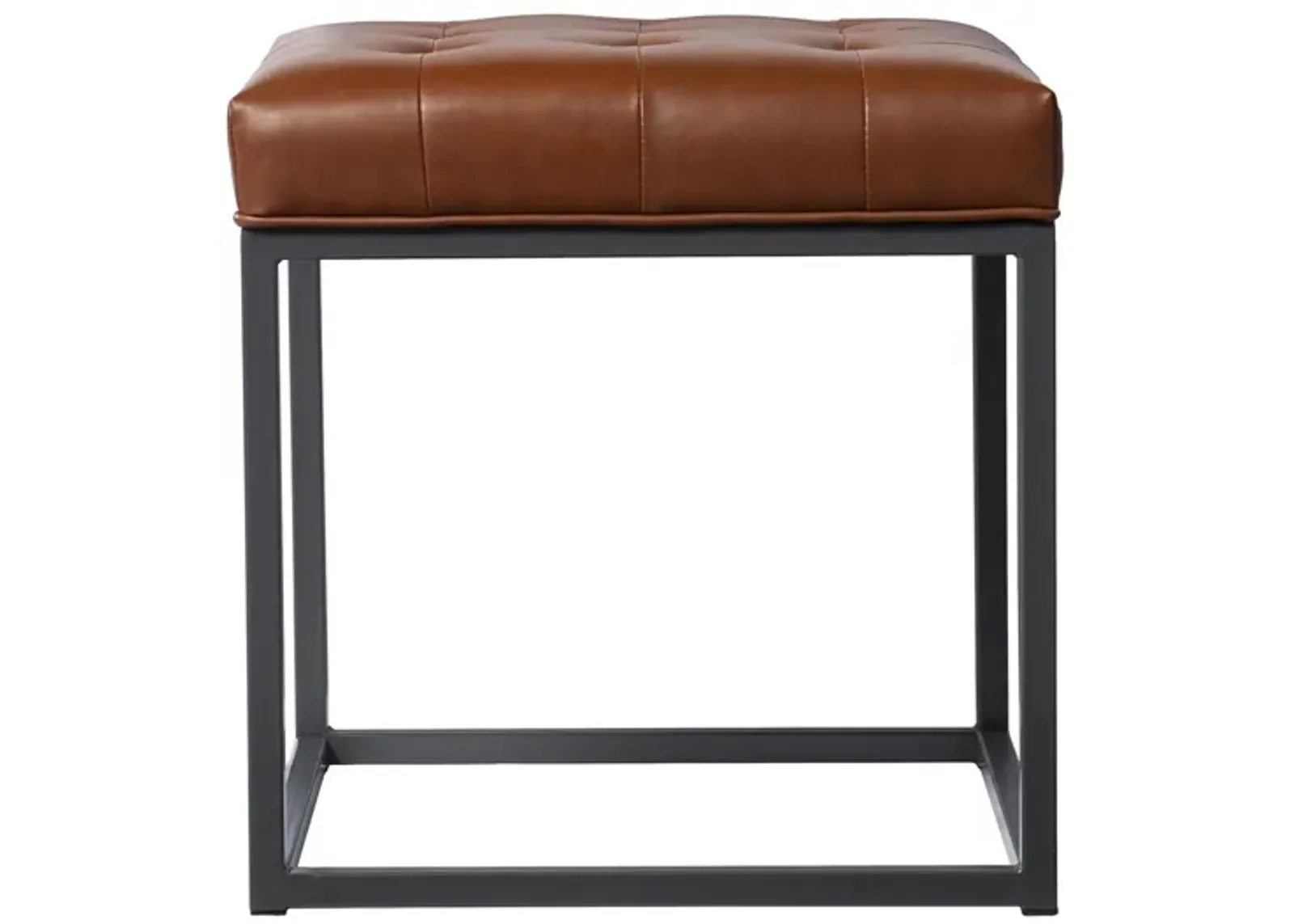 Kali Tufted Ottoman/Stool in Brown by SEI Furniture