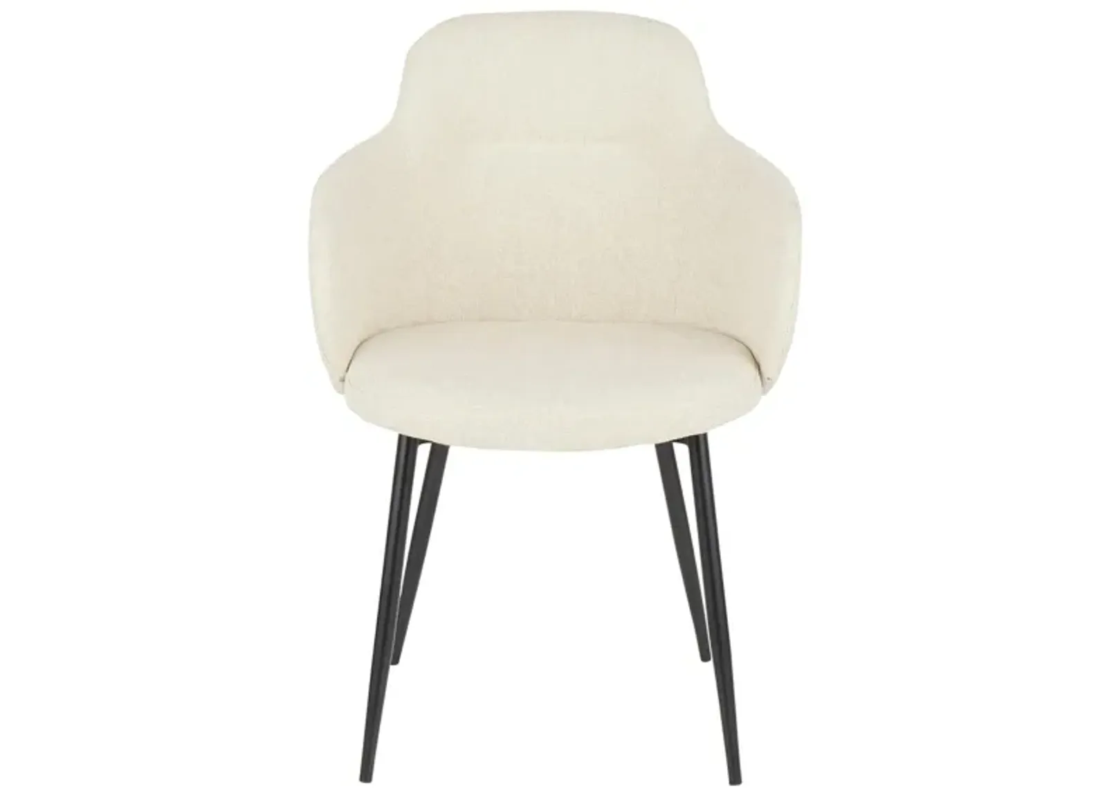 Boyne Dining Chair in Black, Cream by Lumisource