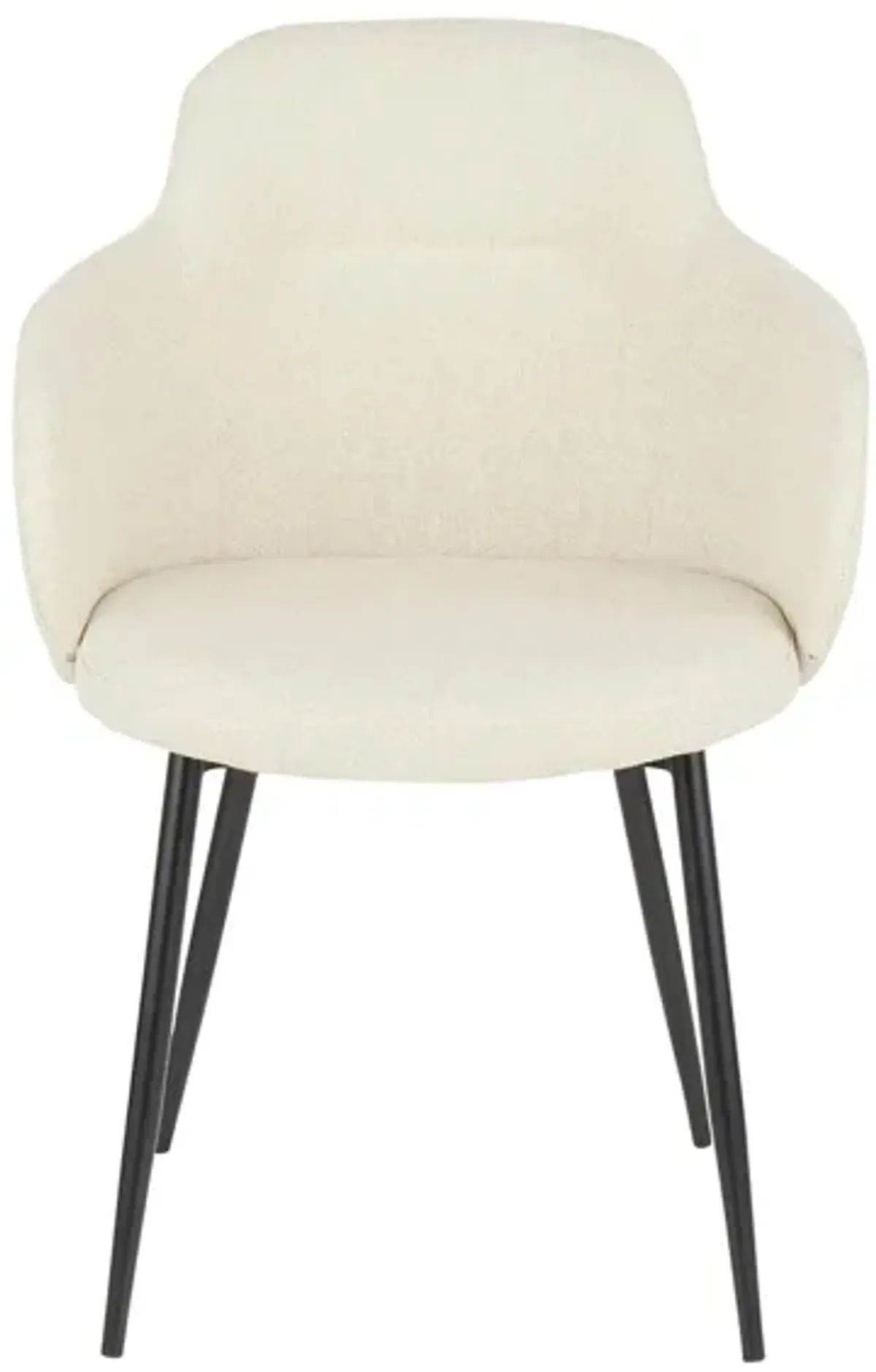 Boyne Dining Chair in Black, Cream by Lumisource