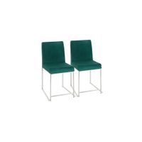 Fuji Dining Chairs: Set of 2 in Green by Lumisource