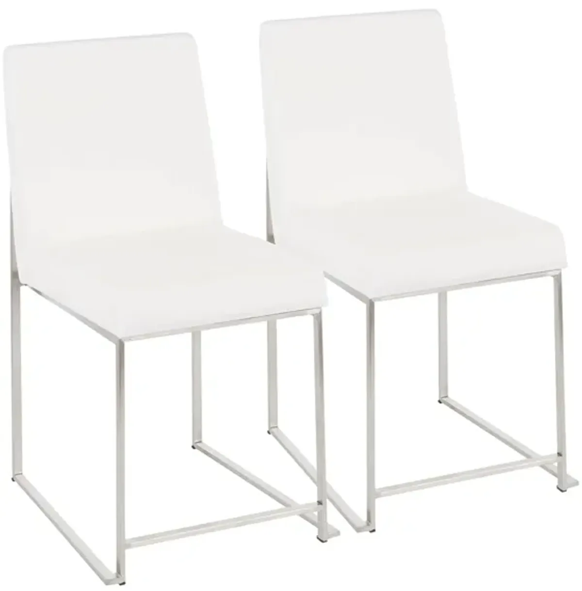 Fuji Dining Chairs: Set of 2 in White by Lumisource