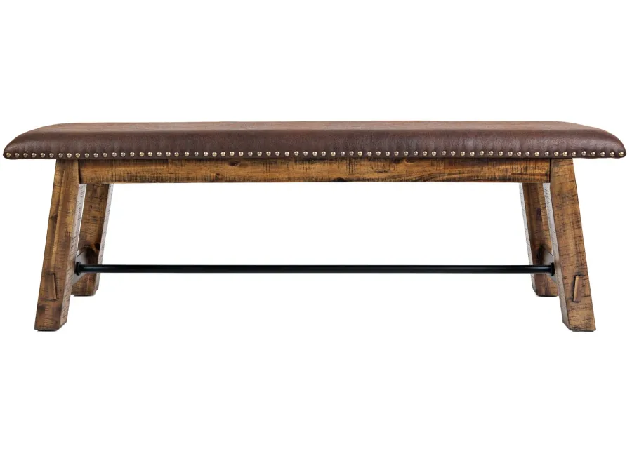 Cannon Valley Dining Bench in Brown / Distressed Medium Brown by Jofran