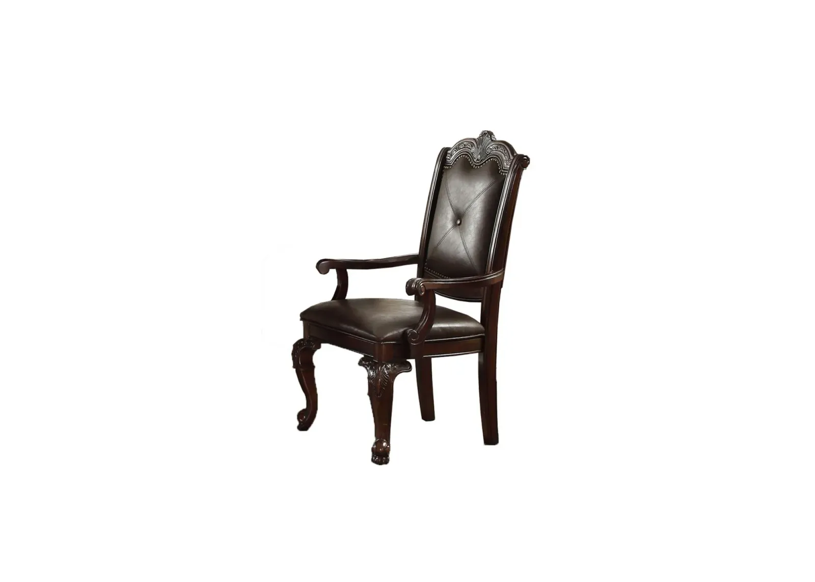 Madilynn Dining Armchair in Dark Cherry by Crown Mark