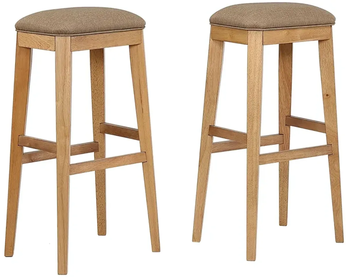 Logans Edge Saddle Counter Stool Set of 2