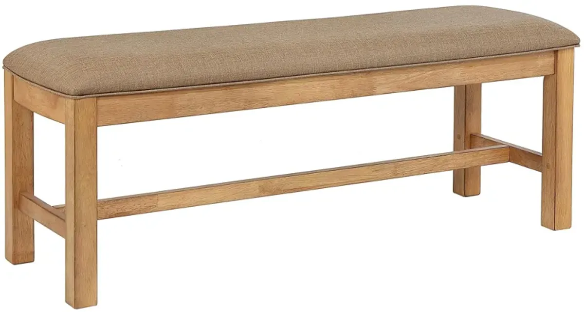 Logans Edge Backless Bench in Natural Wood by ECI