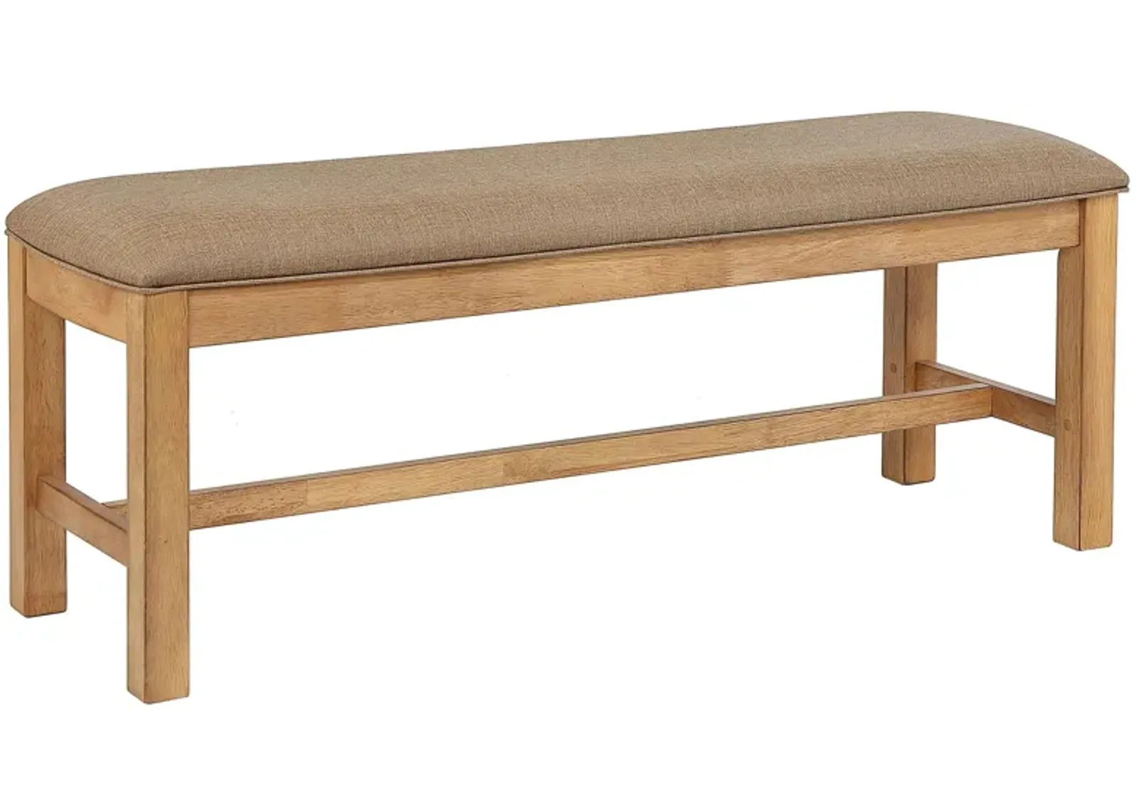 Logans Edge Backless Bench in Natural Wood by ECI