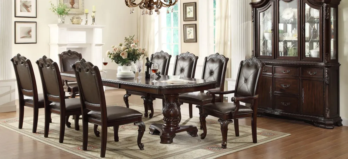 Madilynn Dining Chair in Dark Cherry by Crown Mark