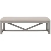 Crew Bench in Gray Skies by Riverside Furniture