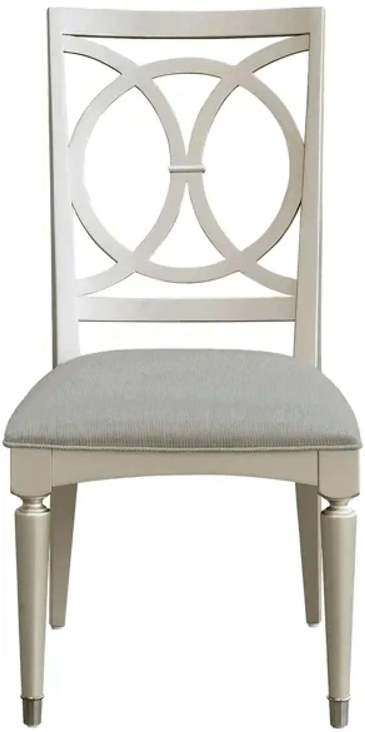 Zoey Wood Back Side Chair Set of 2 in Silver by Home Meridian International