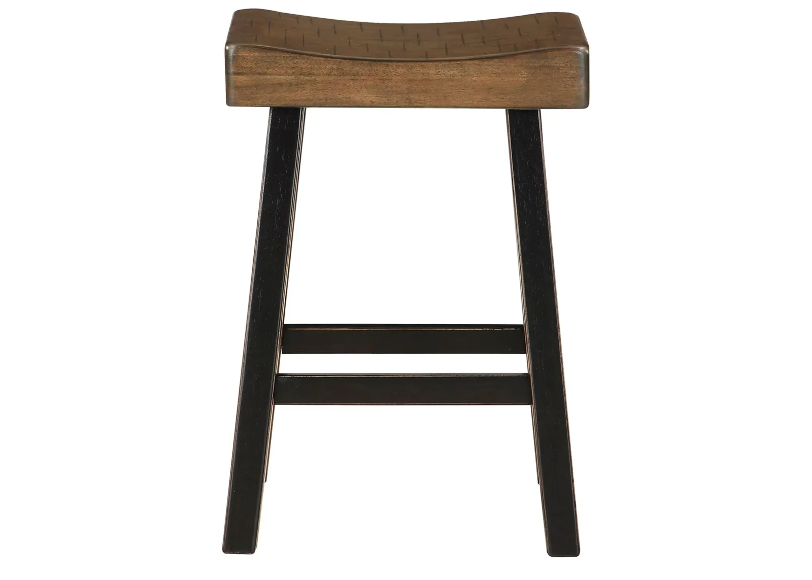 Oxton 24" Stool- Set of 2 in 2-Tone Finish (Black and Brown) by Homelegance