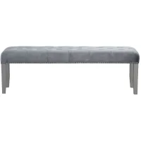 Geneva Bench in Silver Champagne by Glory Furniture