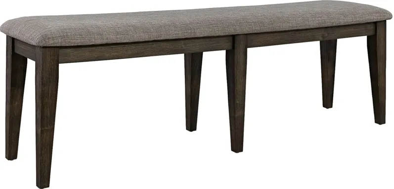 Double Bridge Dining Bench in Dark Brown by Liberty Furniture