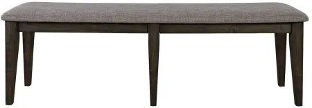 Double Bridge Dining Bench in Dark Brown by Liberty Furniture