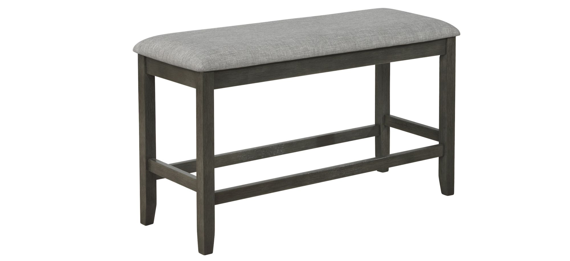 Nina Counter-Height Dining Bench in Gray by Crown Mark