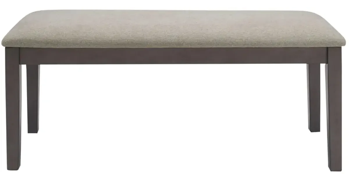 Melvin Dining Bench in Dark Gray by Davis Intl.