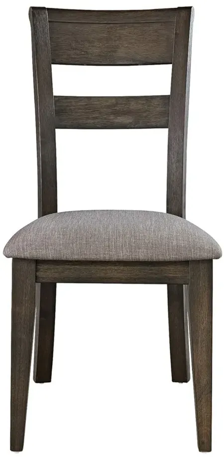 Double Bridge Side Chair in Dark Brown by Liberty Furniture