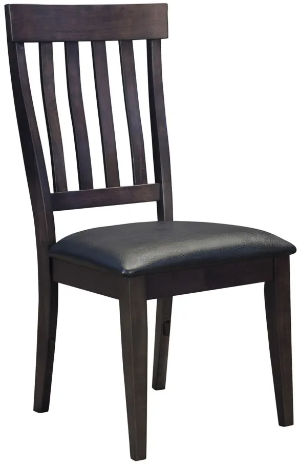 Bremerton Slatback Dining Chair - Set of 2 in Warm Gray by A-America