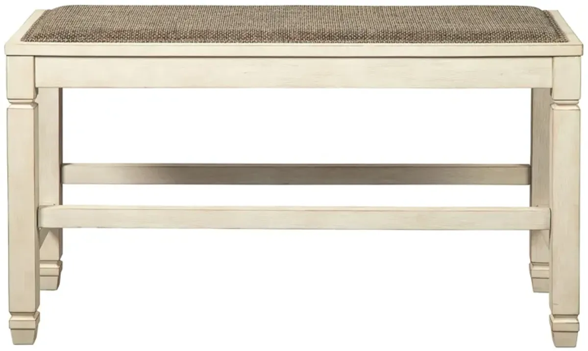 Aspen Counter-Height Dining Bench in Two-tone by Ashley Furniture