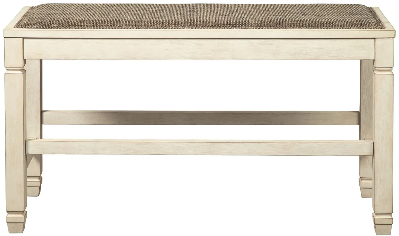 Aspen Counter-Height Dining Bench in Two-tone by Ashley Furniture