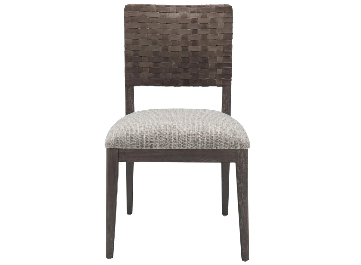 Castleton Upholstered Side Chair in Smoked Oyster by Bellanest.