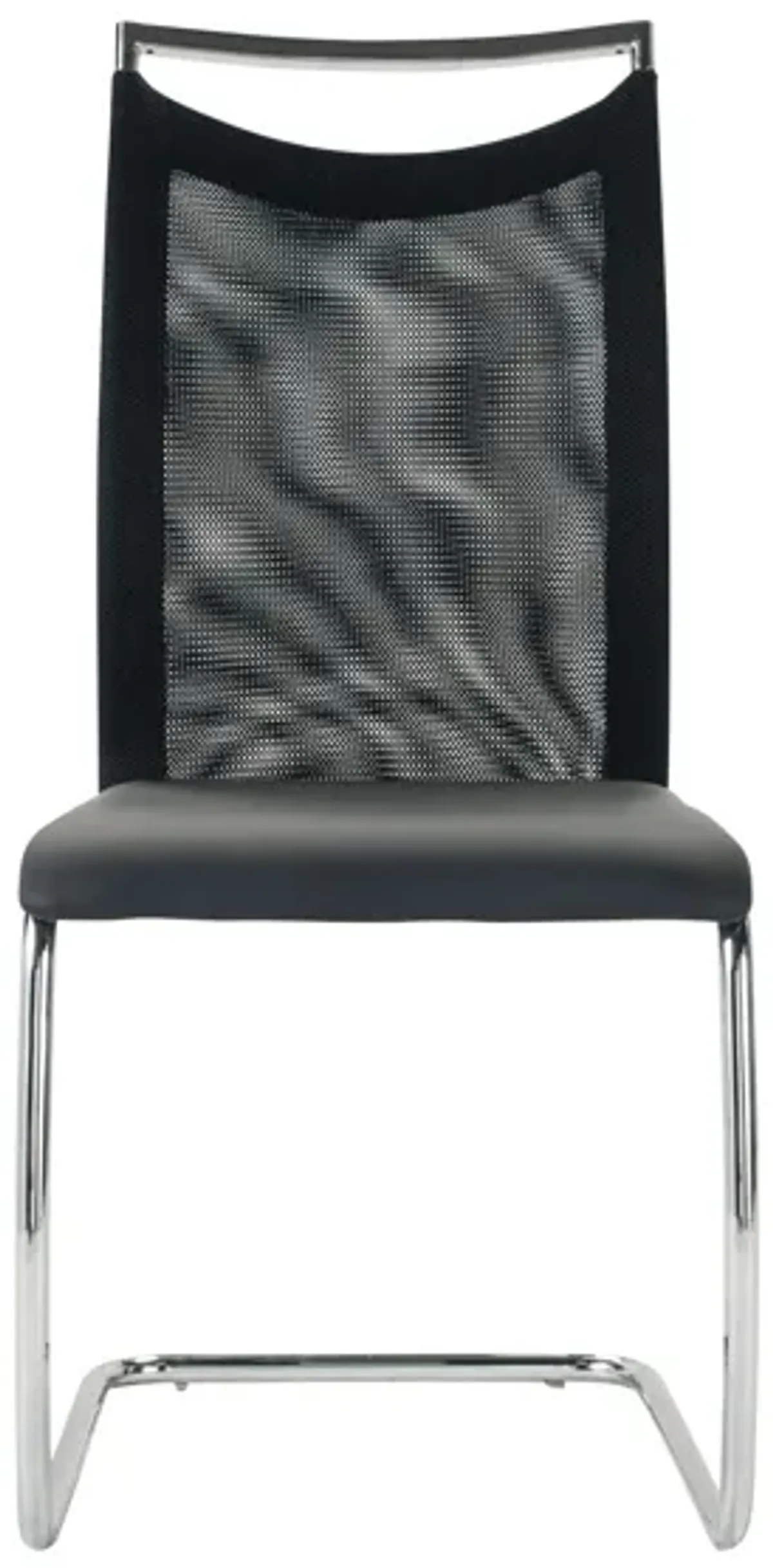 Nico Dining Chair in Black / Chrome by Chintaly Imports