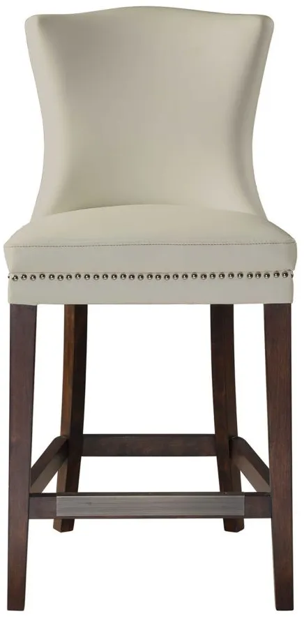 Dariela Counter Stool in white by Uttermost