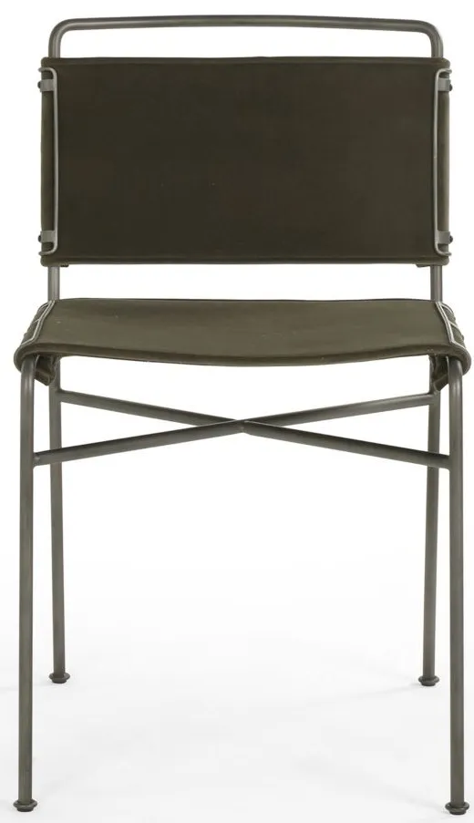 Wharton Dining Chair in Modern Velvet Loden by Four Hands