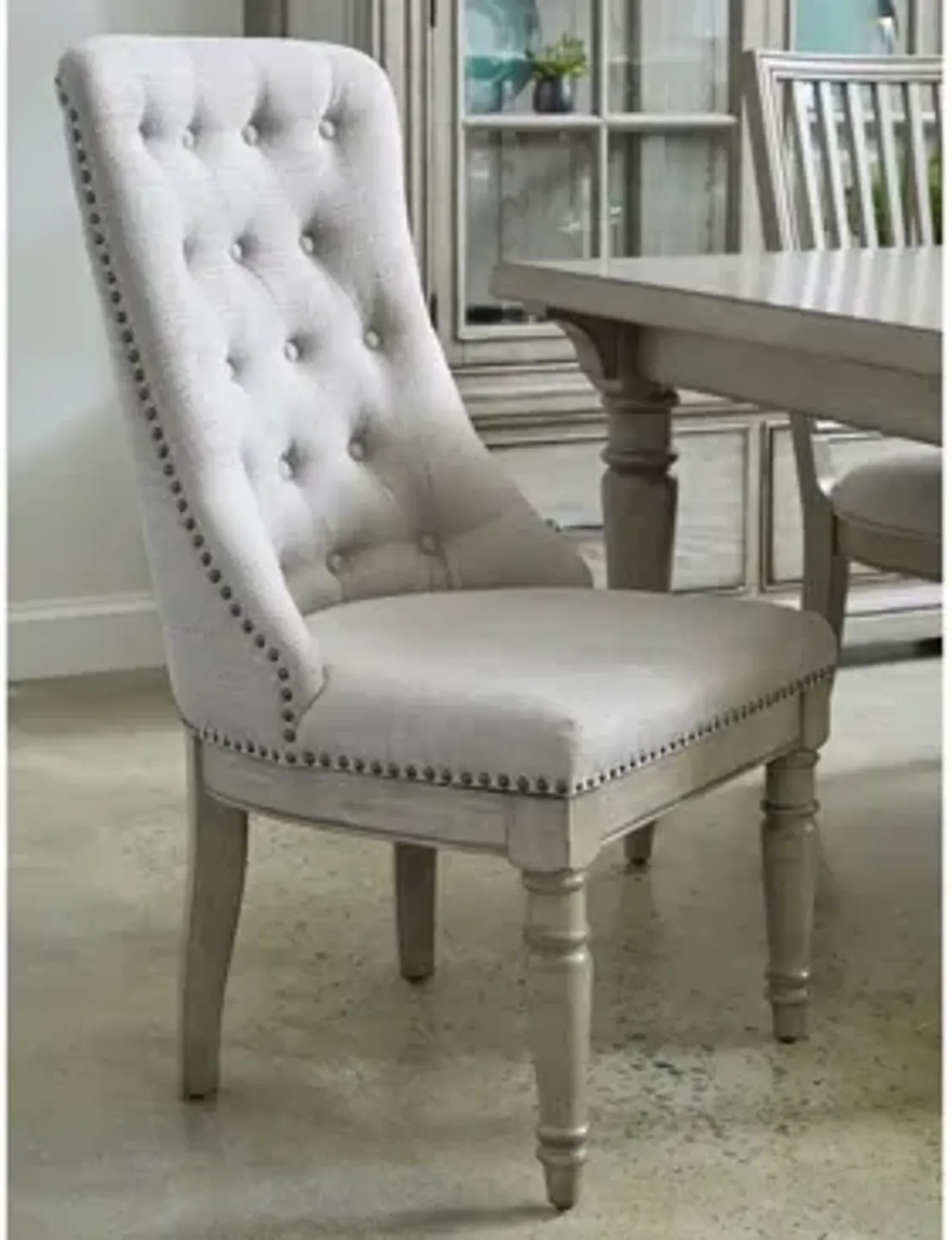 Madison Ridge Host Chair Set of 2 in Gray by Bellanest.