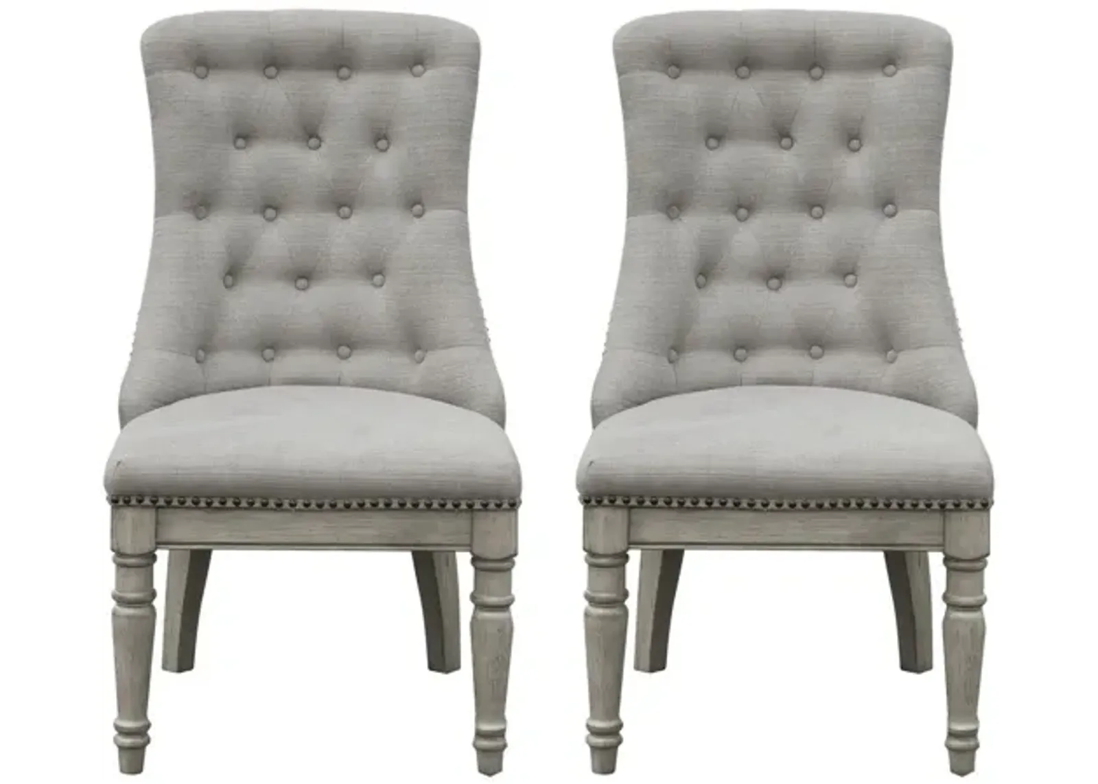 Madison Ridge Host Chair Set of 2 in Gray by Bellanest.