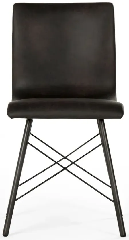 Diaw Dining Chair in Distressed Black by Four Hands