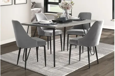 Weston Dining Chair Set of 2 in Gray by Homelegance