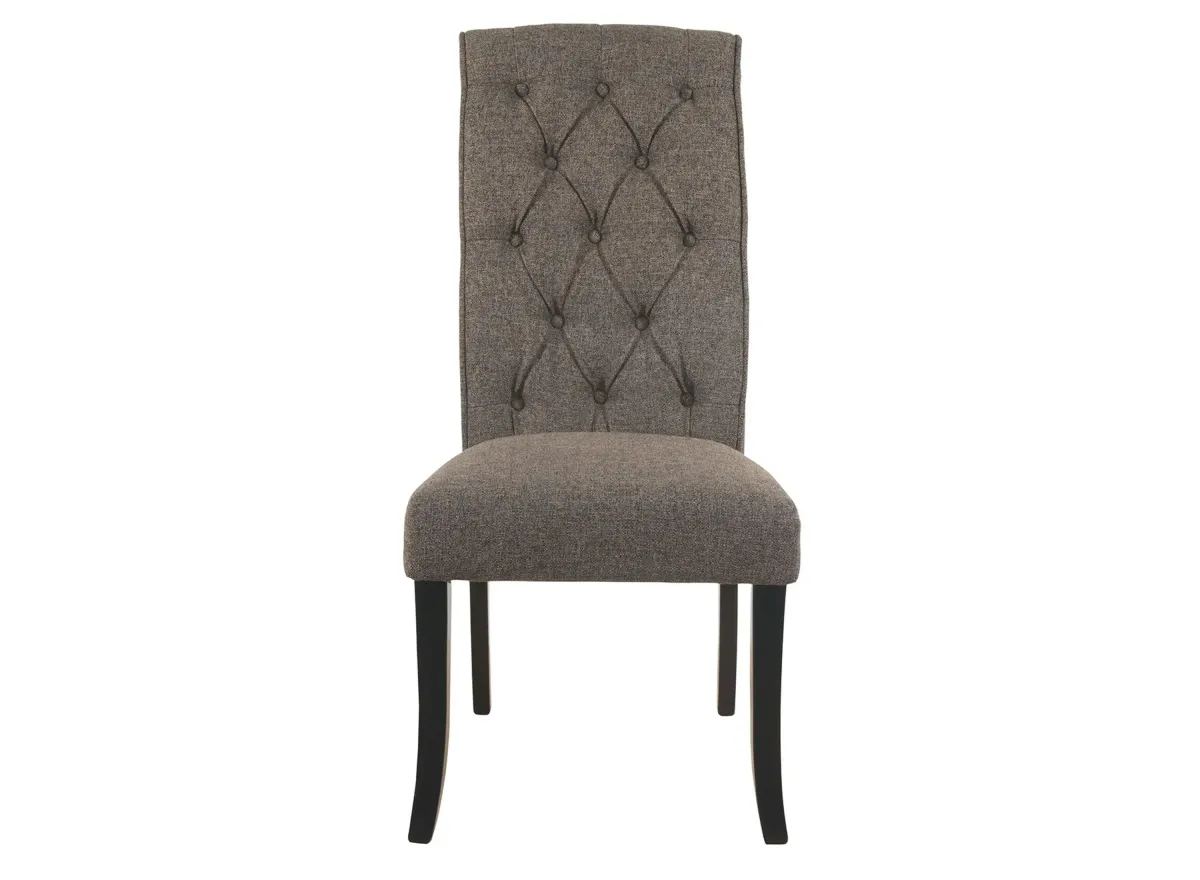 Tripton Casual Dining Upholstered Side Chair Set of 2 in Graphite by Ashley Express