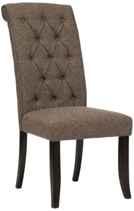 Tripton Casual Dining Upholstered Side Chair Set of 2 in Graphite by Ashley Express