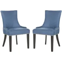 Lester Dining Chairs: Set of 2 in Blue by Safavieh