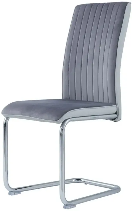 Crono Dining Chair in Grey/ Light Grey by Global Furniture Furniture USA