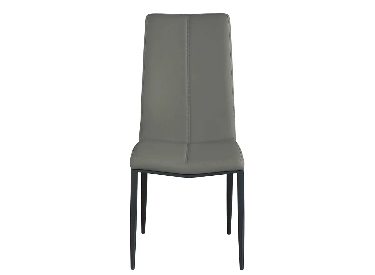 Alexis Side Chair in Gray by Chintaly Imports