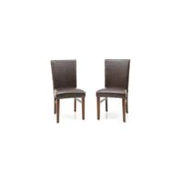 Kona Upholstered Chair - Set of 2 in Merlot by Intercon