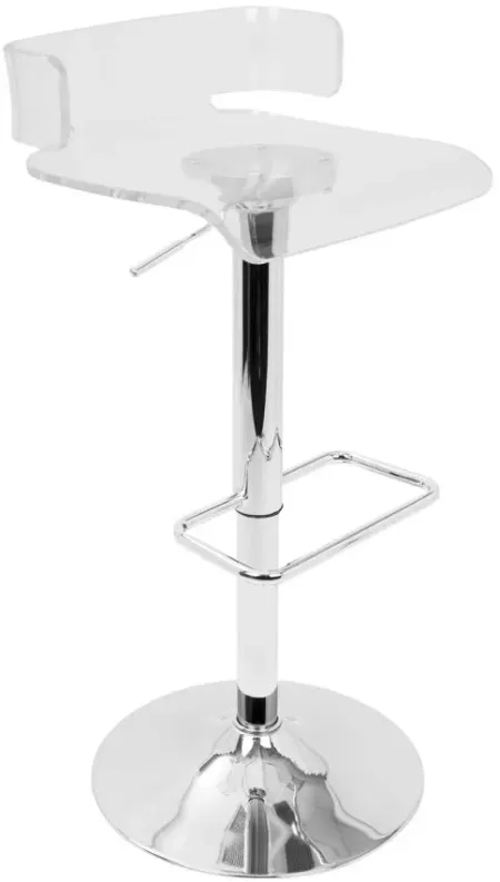 Pride Barstool in Clear by Lumisource