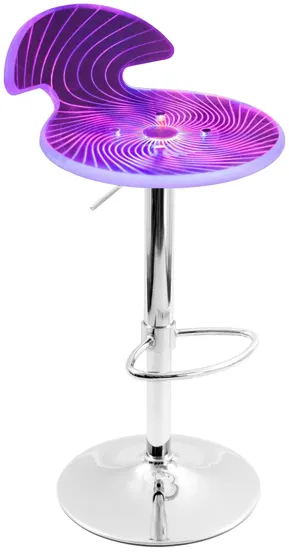 Spyra LED Barstool - Poly in Multi by Lumisource