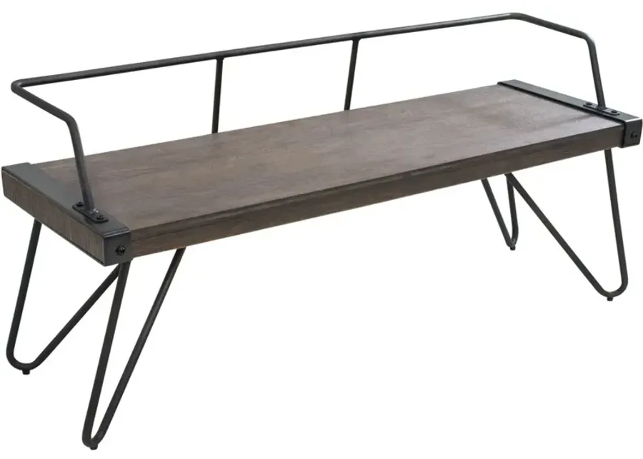 Stefani Bench in Antique by Lumisource