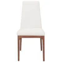 Sombra Side Chair in White by Chintaly Imports
