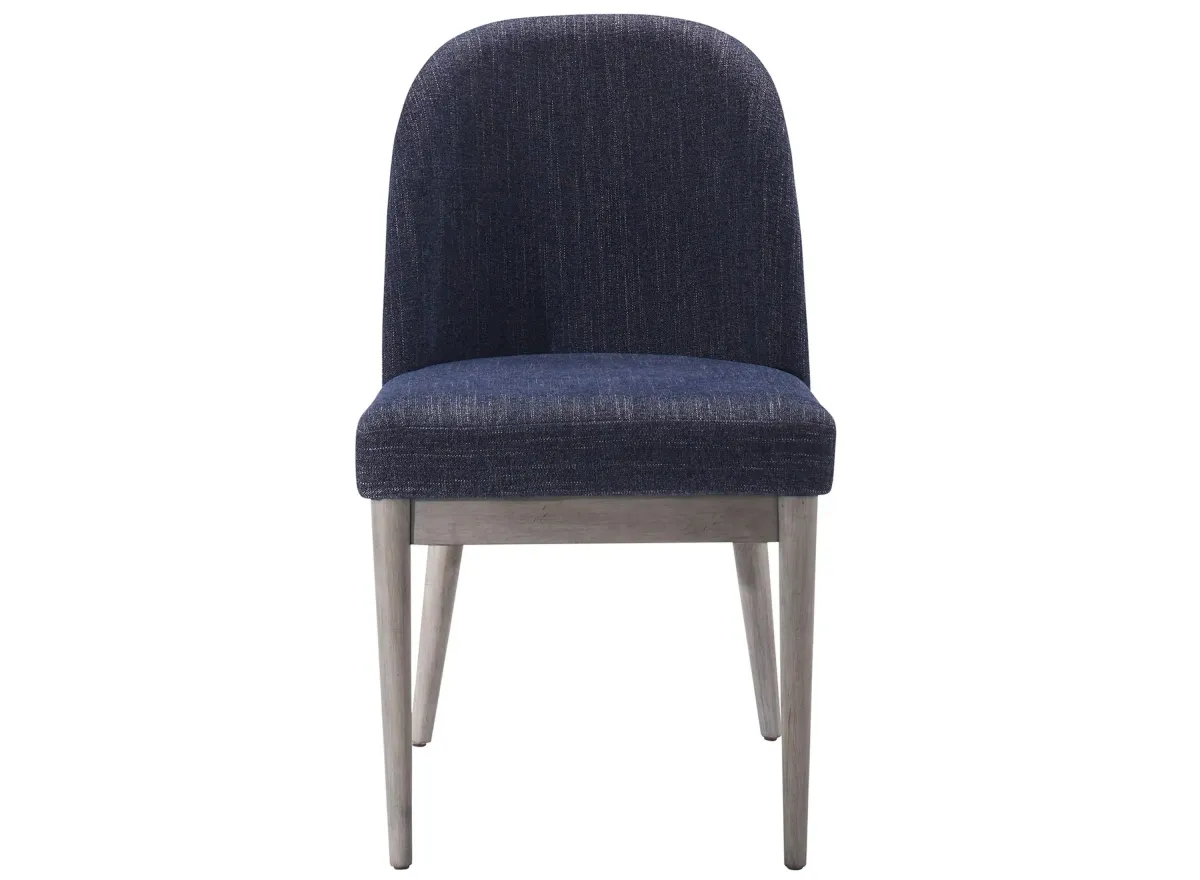 Zager Upholstered Side Chair in Blue by Davis Intl.