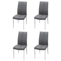 Abigail Side Chair - Set of 4 in Ash by Chintaly Imports