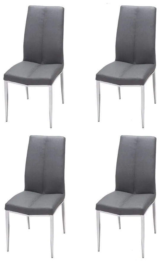 Abigail Side Chair - Set of 4 in Ash by Chintaly Imports