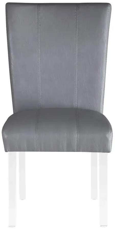 Roberts Side Chair - Set of 2 in Gray by Chintaly Imports