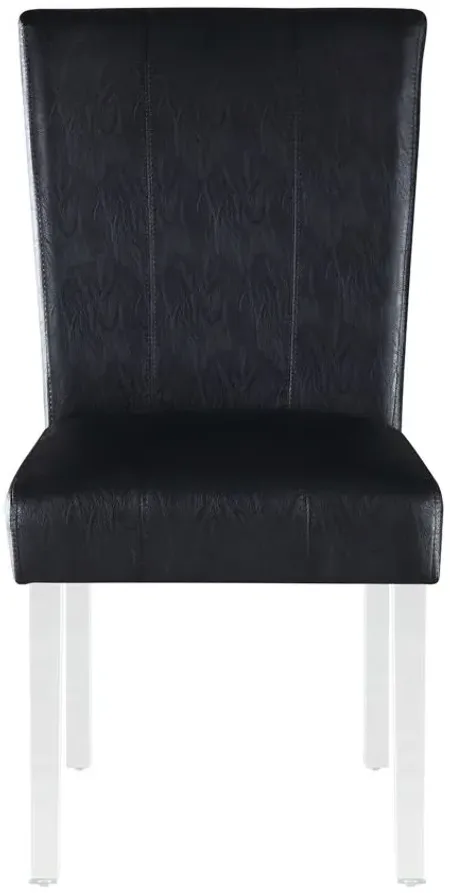 Roberts Side Chair - Set of 2 in Black by Chintaly Imports