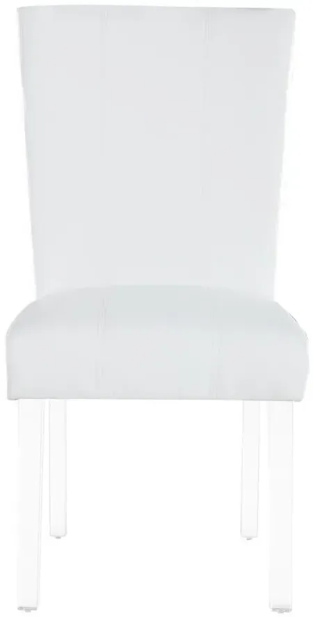 Roberts Side Chair - Set of 2 in White by Chintaly Imports