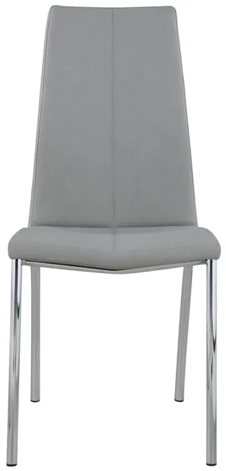 Becky Side Chair - Set of 4 in Gray by Chintaly Imports