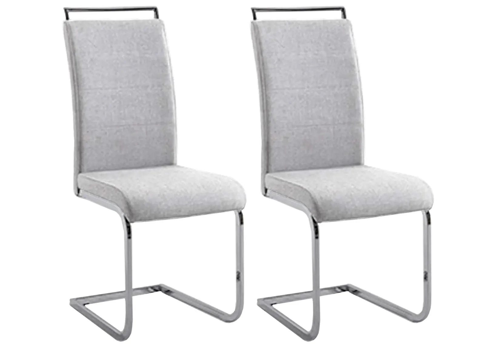 Hilary Dining Chairs - Set of 2 in Gray by Chintaly Imports