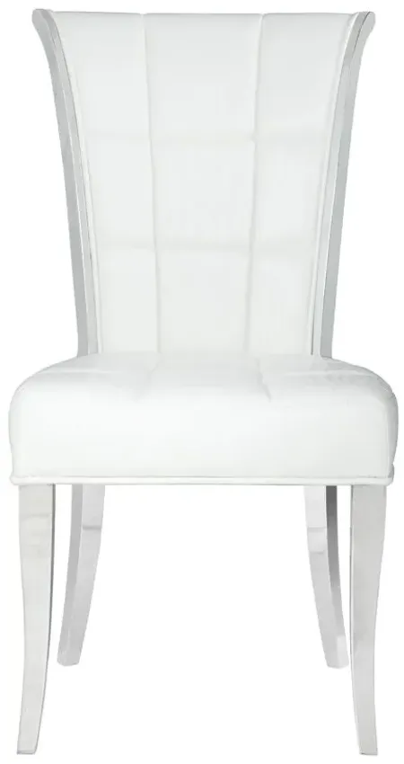 Irisi Dining Chair - Set of 2 in White by Chintaly Imports